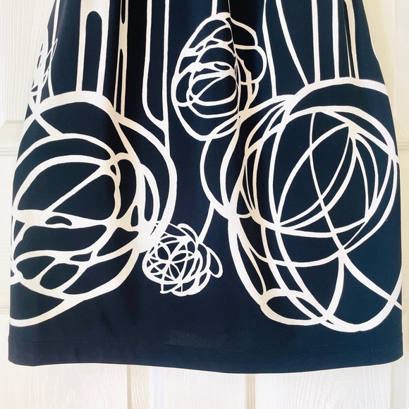 BCBGMaxAzria Black and White Strapless Dress - Picture 4 of 5